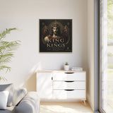 King of Kings Matte Canvas Print (Framed) — Religious Jesus Wall Art