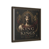 King of Kings Matte Canvas Print (Framed) — Religious Jesus Wall Art
