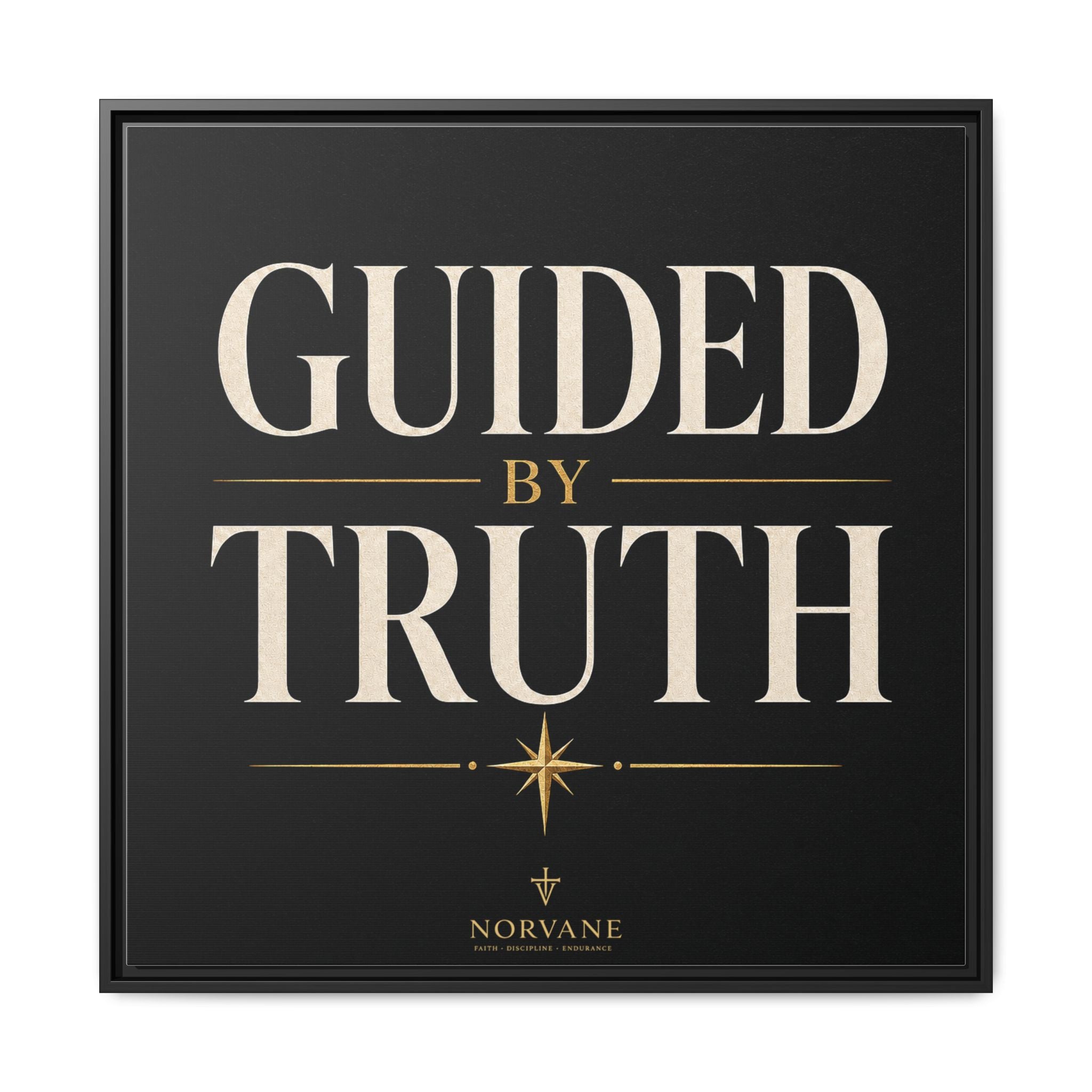 Guided by Truth Matte Framed Canvas Wall Art
