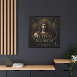 King of Kings Matte Canvas Print (Framed) — Religious Jesus Wall Art