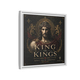 King of Kings Matte Canvas Print (Framed) — Religious Jesus Wall Art