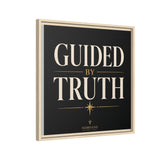 Guided by Truth Matte Framed Canvas Wall Art