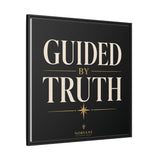 Guided by Truth Matte Framed Canvas Wall Art
