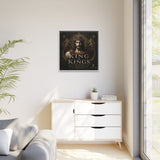 King of Kings Matte Canvas Print (Framed) — Religious Jesus Wall Art