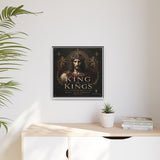 King of Kings Matte Canvas Print (Framed) — Religious Jesus Wall Art