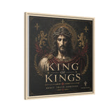 King of Kings Matte Canvas Print (Framed) — Religious Jesus Wall Art