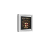 St George Shield Matte Canvas Framed Wall Art — England Crest Decor