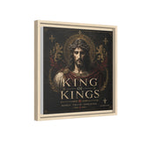 King of Kings Matte Canvas Print (Framed) — Religious Jesus Wall Art