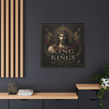 King of Kings Matte Canvas Print (Framed) — Religious Jesus Wall Art