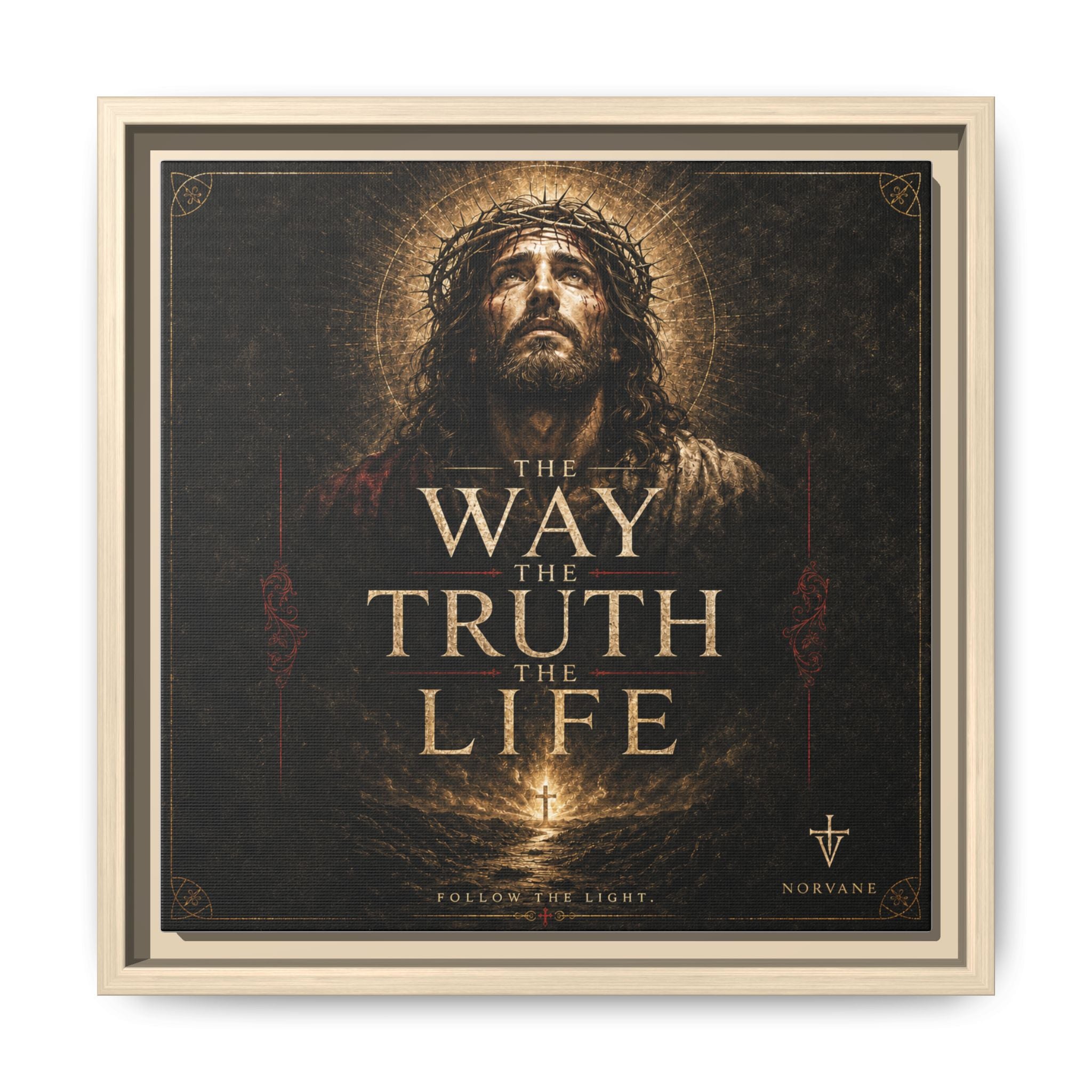 Norvane The Way The Truth The Life Framed Canvas – Christian Wall Art