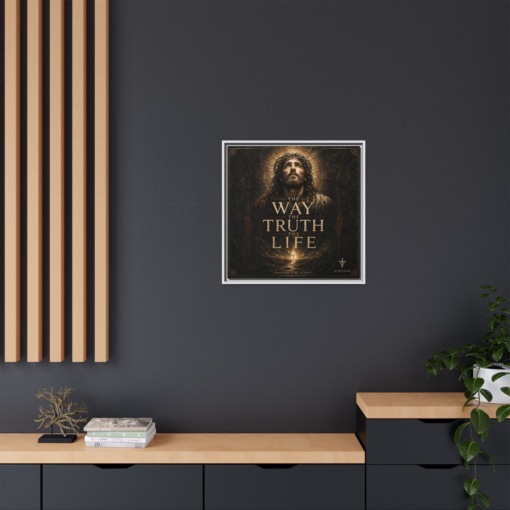 Norvane The Way The Truth The Life Framed Canvas – Christian Wall Art