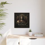 King of Kings Matte Canvas Print (Framed) — Religious Jesus Wall Art