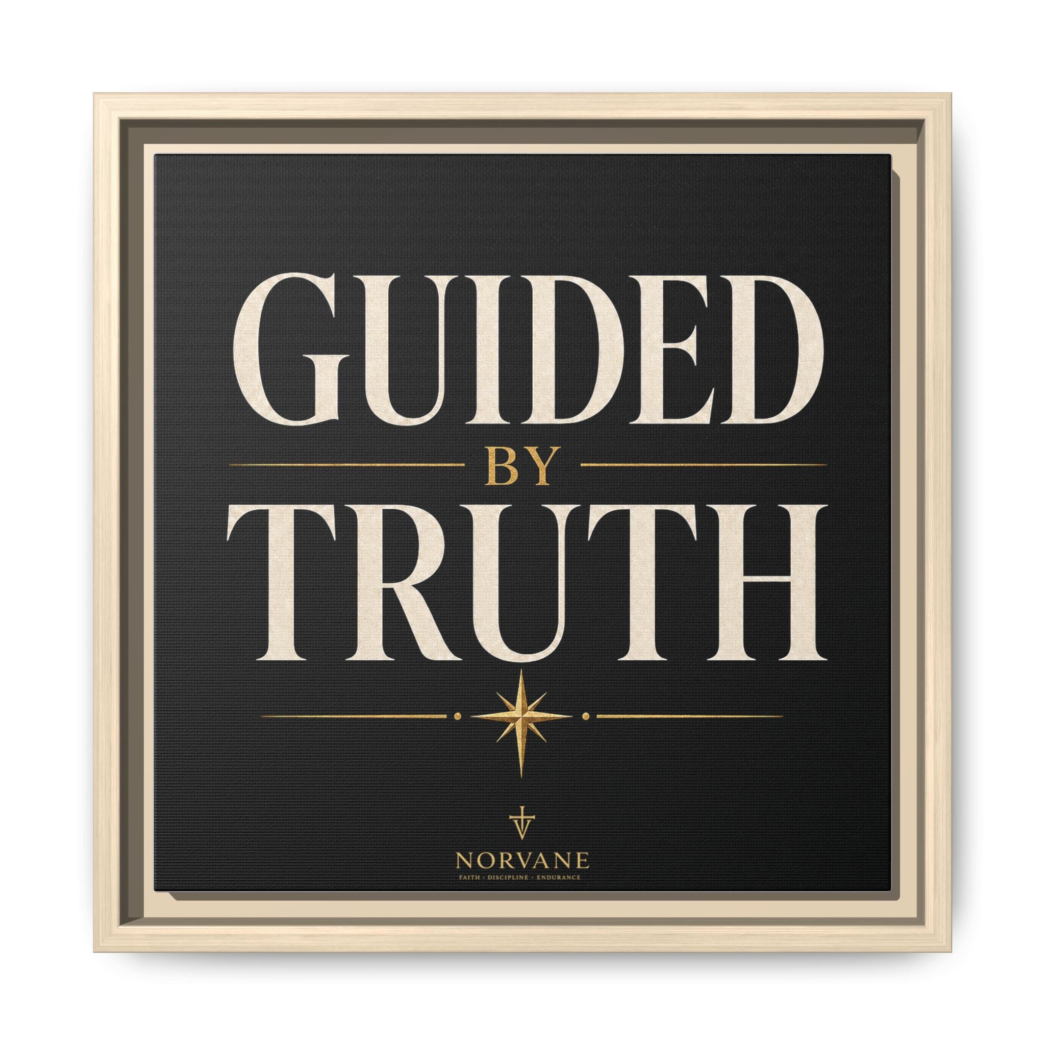 Guided by Truth Matte Framed Canvas Wall Art