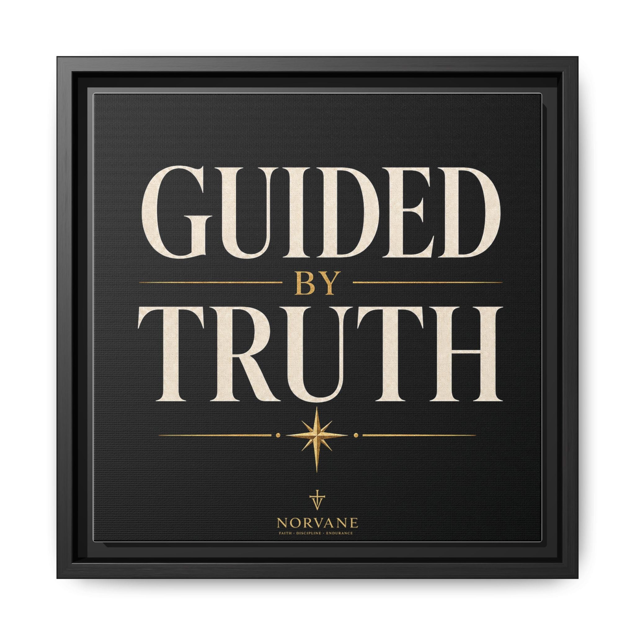 Guided by Truth Matte Framed Canvas Wall Art