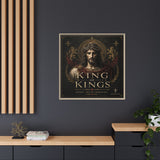 King of Kings Matte Canvas Print (Framed) — Religious Jesus Wall Art