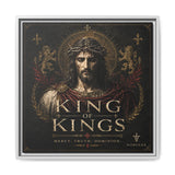 King of Kings Matte Canvas Print (Framed) — Religious Jesus Wall Art