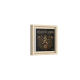 Heart of Albion Framed Canvas Wall Art — Vintage English Lion Crest