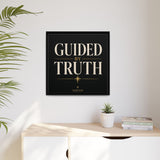 Guided by Truth Matte Framed Canvas Wall Art