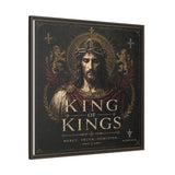 King of Kings Matte Canvas Print (Framed) — Religious Jesus Wall Art