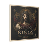 King of Kings Matte Canvas Print (Framed) — Religious Jesus Wall Art