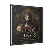 King of Kings Matte Canvas Print (Framed) — Religious Jesus Wall Art