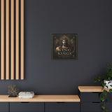 King of Kings Matte Canvas Print (Framed) — Religious Jesus Wall Art