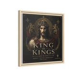 King of Kings Matte Canvas Print (Framed) — Religious Jesus Wall Art