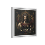 King of Kings Matte Canvas Print (Framed) — Religious Jesus Wall Art