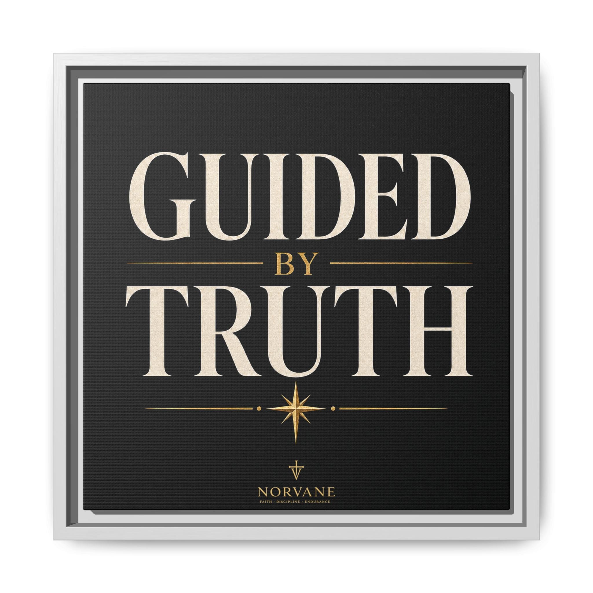 Guided by Truth Matte Framed Canvas Wall Art