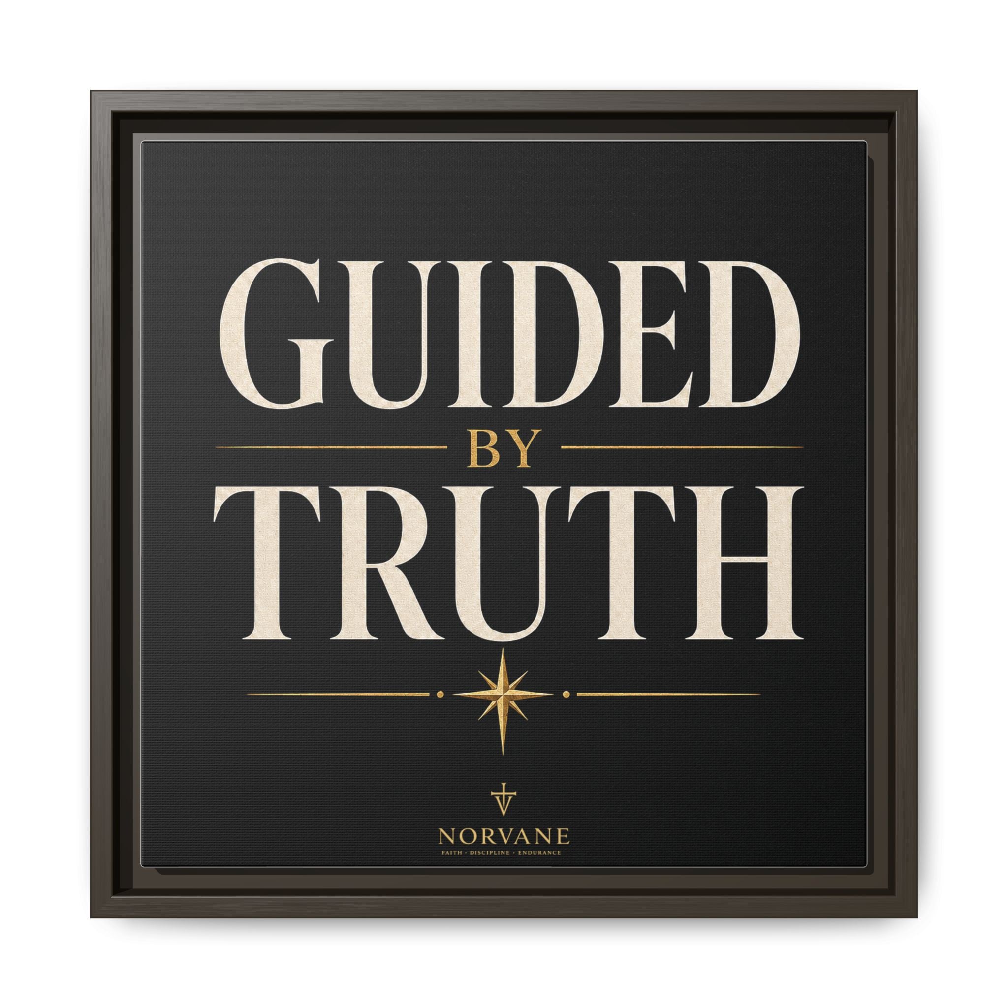 Guided by Truth Matte Framed Canvas Wall Art