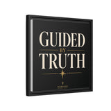 Guided by Truth Matte Framed Canvas Wall Art