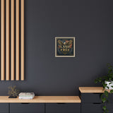 Framed Canvas - "Land of the Free" Patriotic Eagle Wall Art