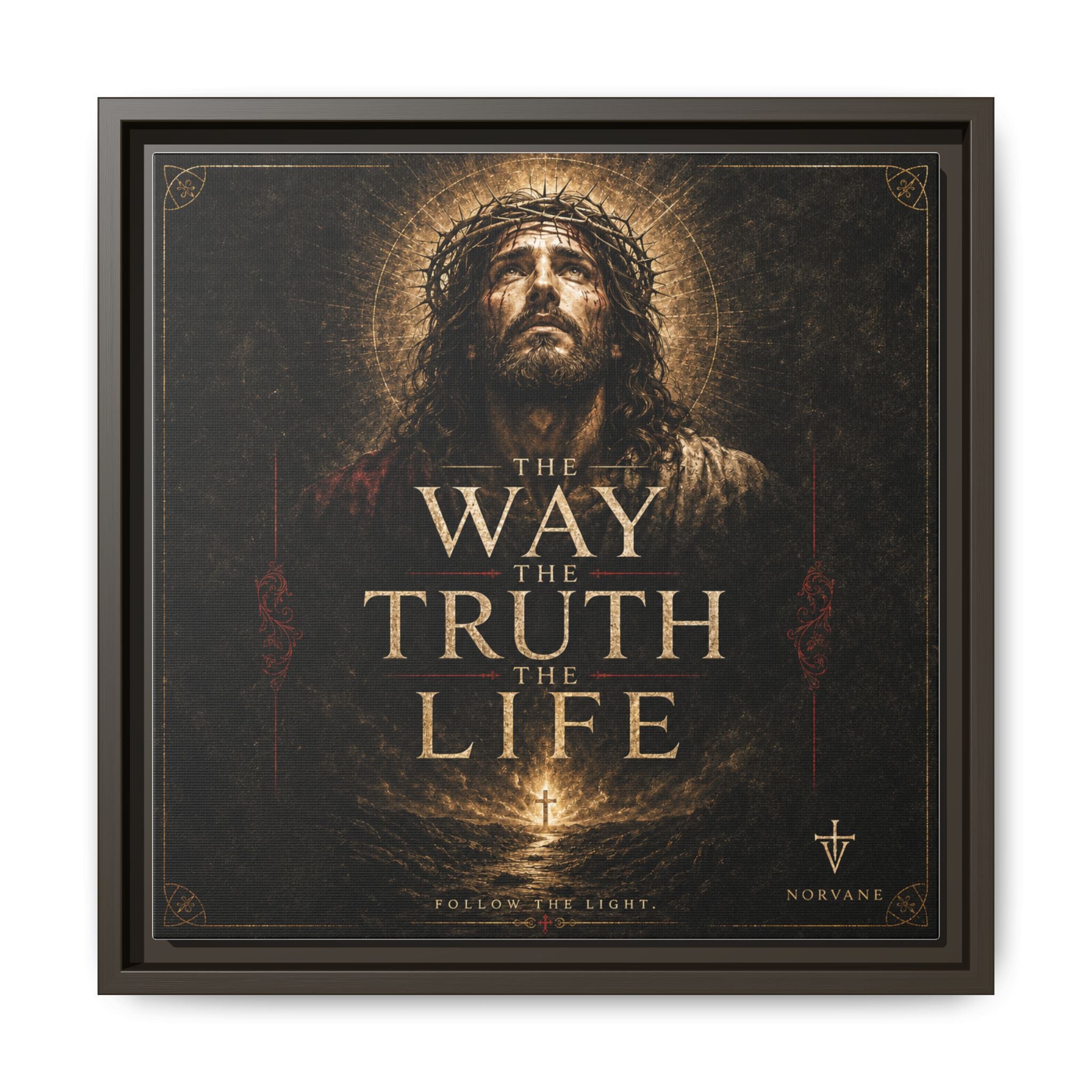 Norvane The Way The Truth The Life Framed Canvas – Christian Wall Art