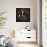 King of Kings Matte Canvas Print (Framed) — Religious Jesus Wall Art