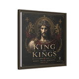 King of Kings Matte Canvas Print (Framed) — Religious Jesus Wall Art