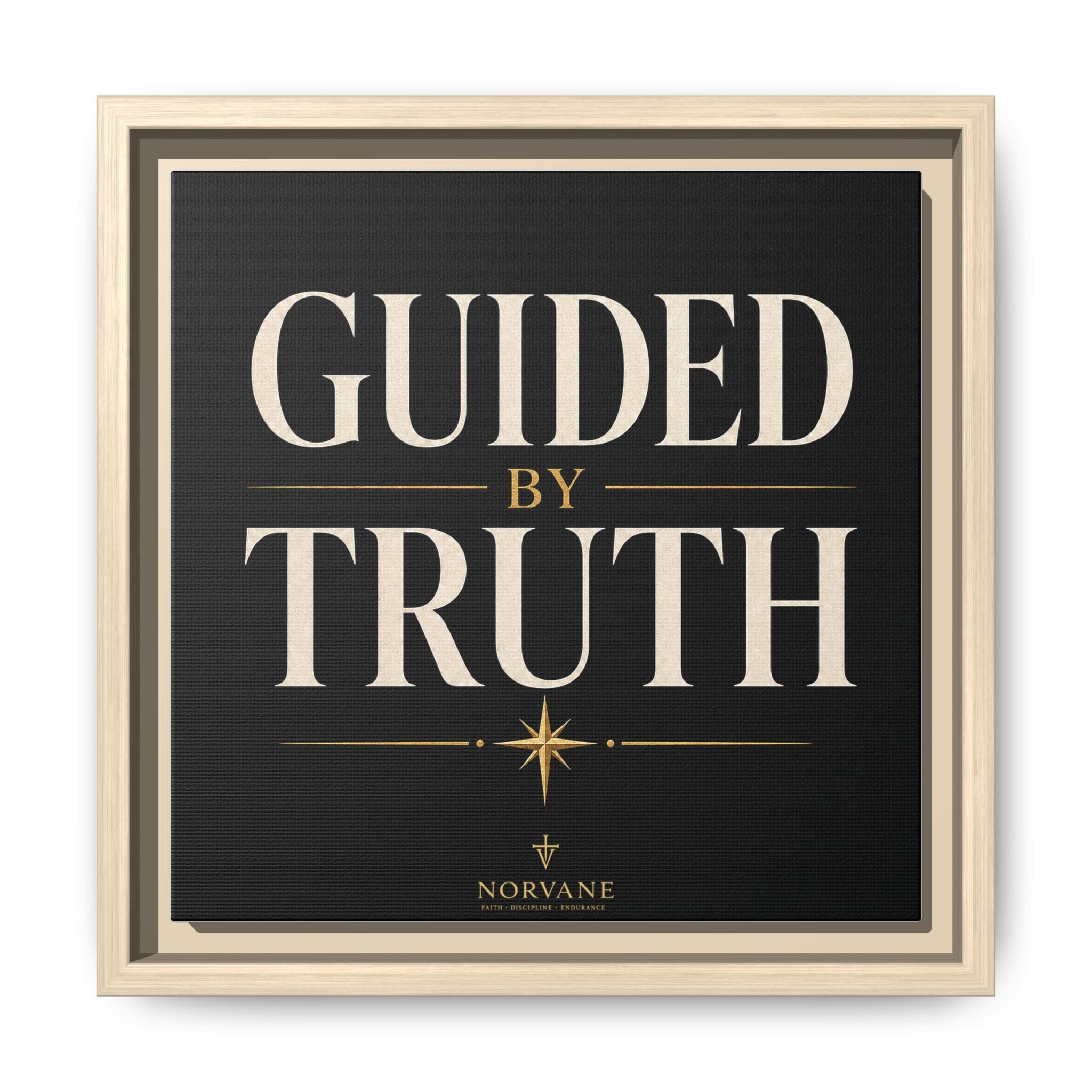 Guided by Truth Matte Framed Canvas Wall Art