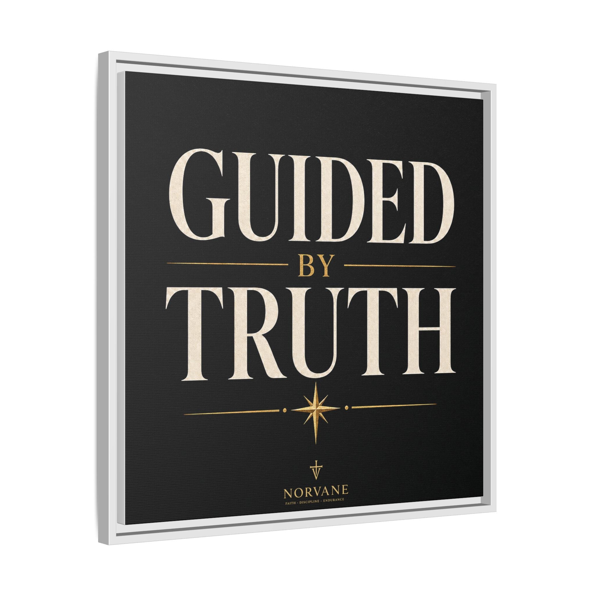 Guided by Truth Matte Framed Canvas Wall Art