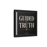 Guided by Truth Matte Framed Canvas Wall Art