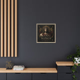 King of Kings Matte Canvas Print (Framed) — Religious Jesus Wall Art