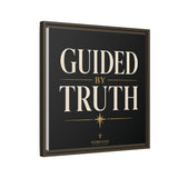 Guided by Truth Matte Framed Canvas Wall Art