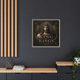 King of Kings Matte Canvas Print (Framed) — Religious Jesus Wall Art