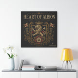 Heart of Albion Matte Canvas Wall Art — Lion Crest Stretched Canvas