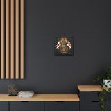 Matte Canvas: Lionheart England Crest Wall Art — Framed Union Jack Shield Print