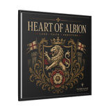 Heart of Albion Framed Canvas Wall Art — Vintage English Lion Crest