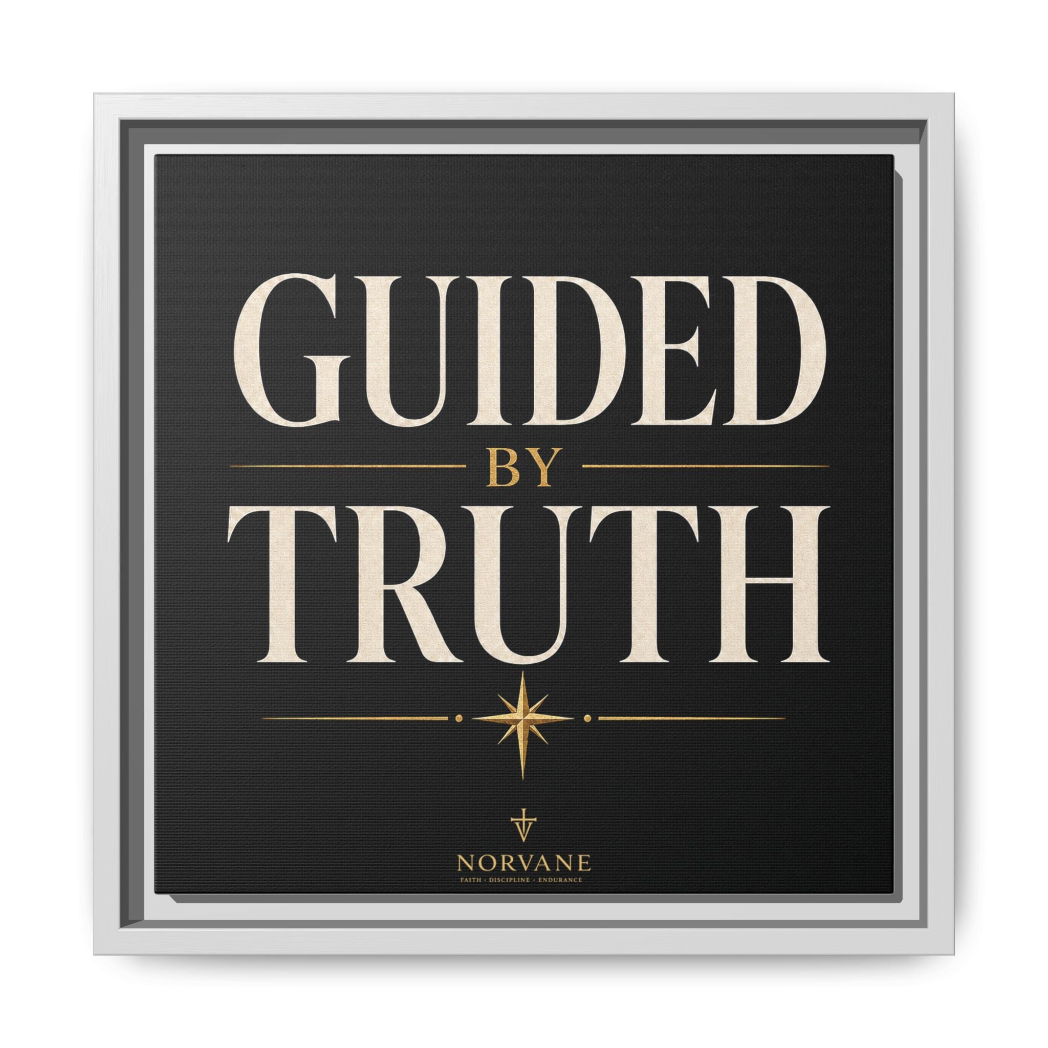 Guided by Truth Matte Framed Canvas Wall Art