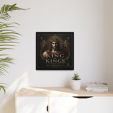 King of Kings Matte Canvas Print (Framed) — Religious Jesus Wall Art