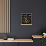 Heart of Albion Framed Canvas Wall Art — Vintage English Lion Crest