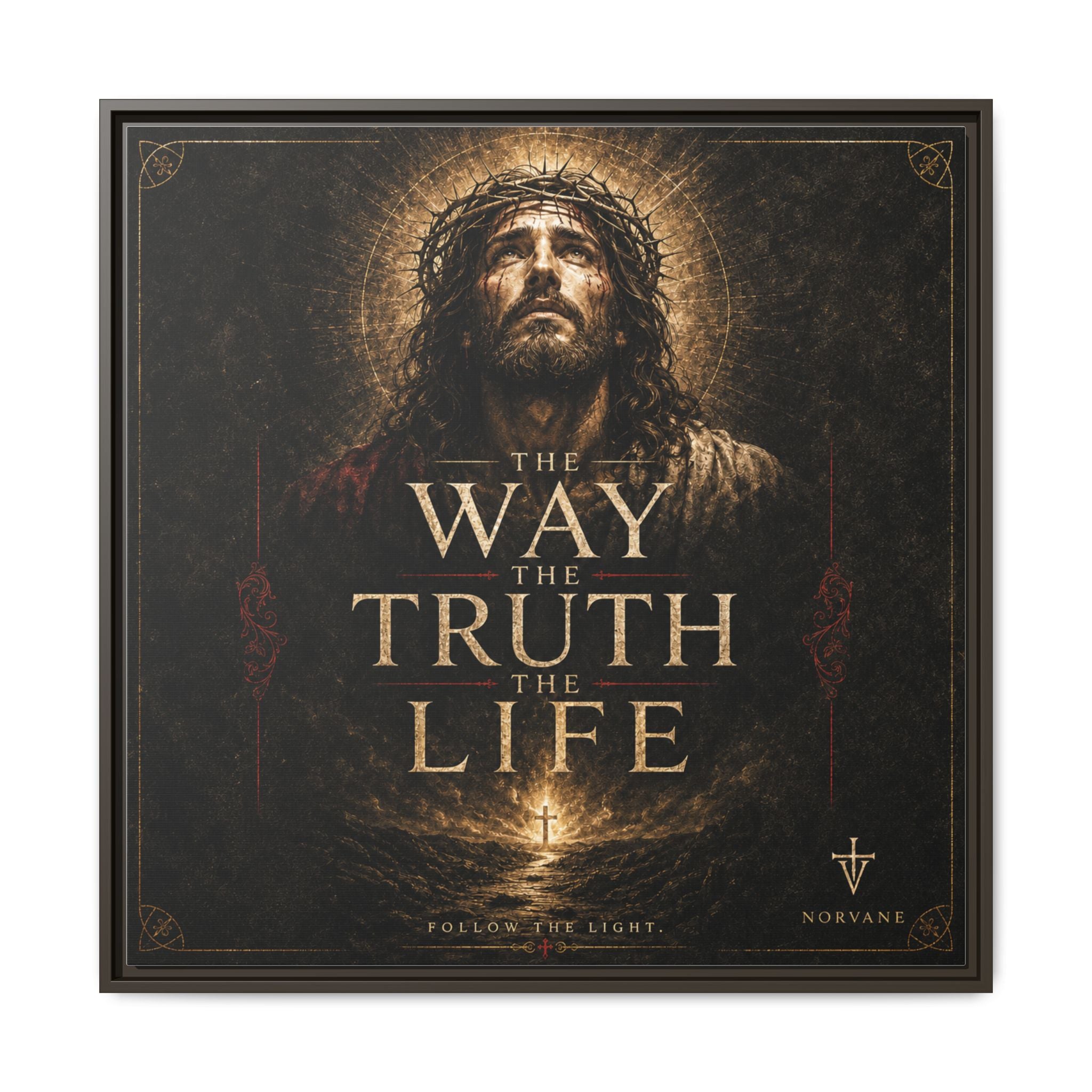 Norvane The Way The Truth The Life Framed Canvas – Christian Wall Art