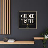 Guided by Truth Matte Framed Canvas Wall Art