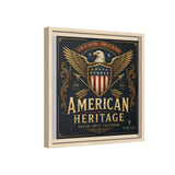 American Heritage Matte Canvas Print — Patriotic Eagle Framed Wall Art Canvas Printify 
